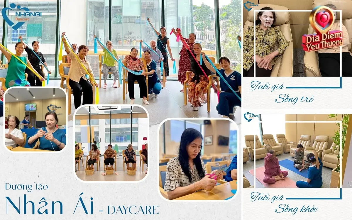 Các Hoạt Động Tại Trung Tâm Chăm Sóc Người Cao Tuổi Nhân Ái Daycare